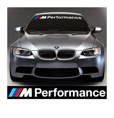 ADESIVO PARABREZZA BMW M performance sticker bianco parabrezza EUR
