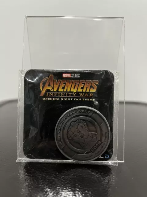 2018 Avengers Infinity Marvel Studios Comics Opening Night Coin Token Medal