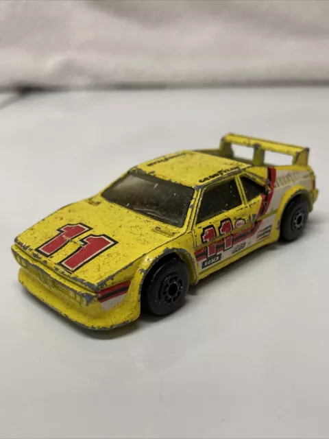 Matchbox BMW M1 #11 1981 Yellow Made in China