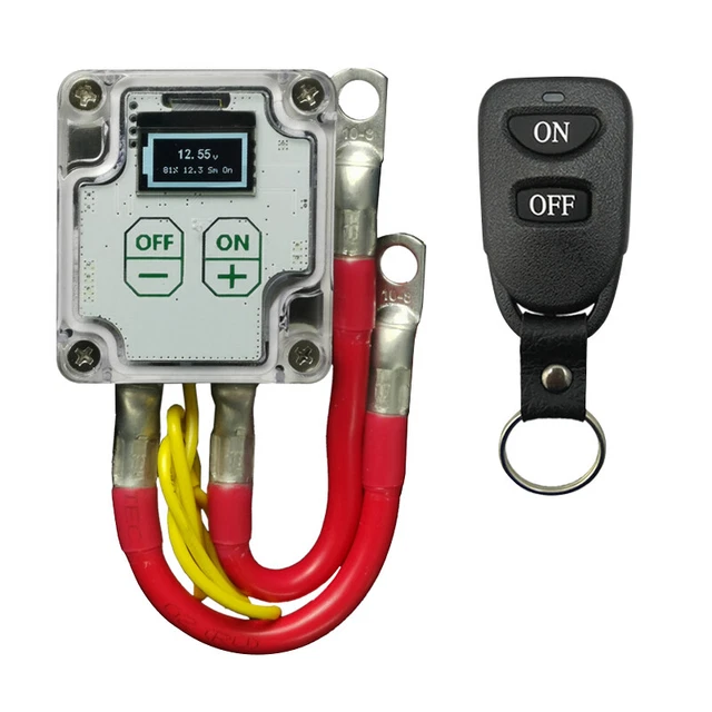 CAR BATTERY DISCONNECT Isolator Cut Off Master Switch w/ Remote Control