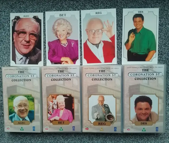 The Coronation Street Collection - VHS Bundle with Signed Cards.