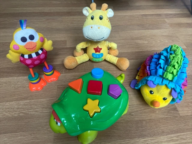 BUNDLE OF 4 Baby Pre-school Toddler Toys Rattle Shape Fisher Price ...