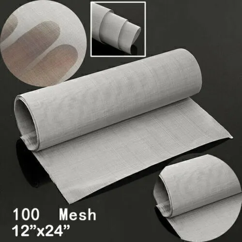 Stainless Steel Woven Wire Mesh Filtration Cloth Metal Fine Filter Screen Sheet.