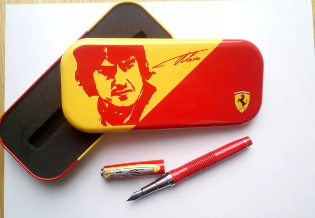 Original FERRARI Füllfederhalter – Exklusives Alonso-Design im edlen Metall-Etui