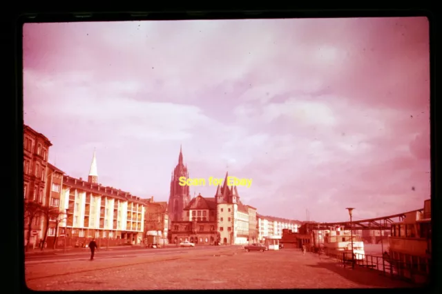 Frankfurt, Germany Street Scene in 1957, Ektachrome Slide aa 10-17b