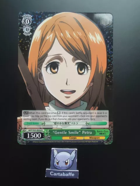 Carte Weiss Schwarz Attack on Titan - Petra AOT/S35-E034 R FOIL