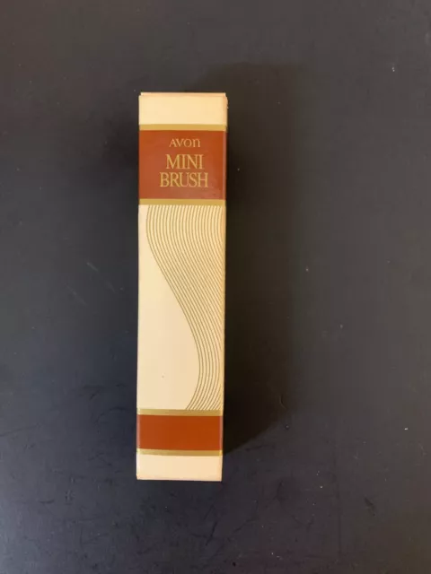 Avon Mini Brush Old New STock in Box NWT Vintage Tortoise color