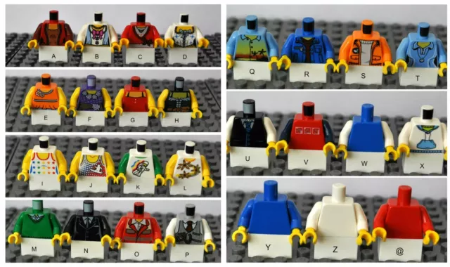 LEGO 1X MINIFIGURE TORSO CHOOSE Your Part Body Arm Girl Boy Girl