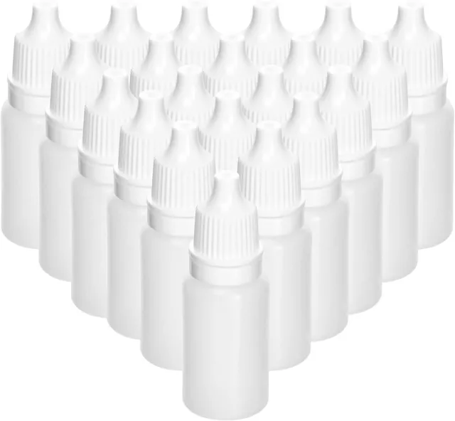 50 Pcs 5ml Empty Plastic Squeezable Dropper Bottles Care Liquid Droppers
