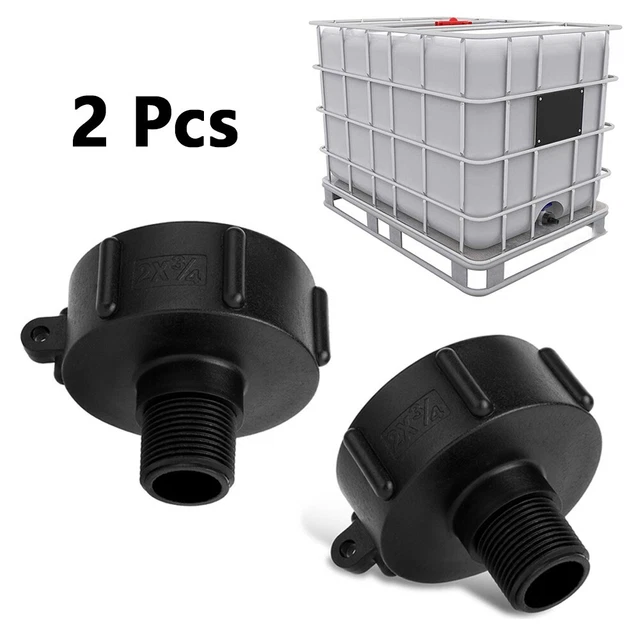 2Pcs IBC Tote Tank Water Adapter with Coarse Thread for Safe and Efficient Use