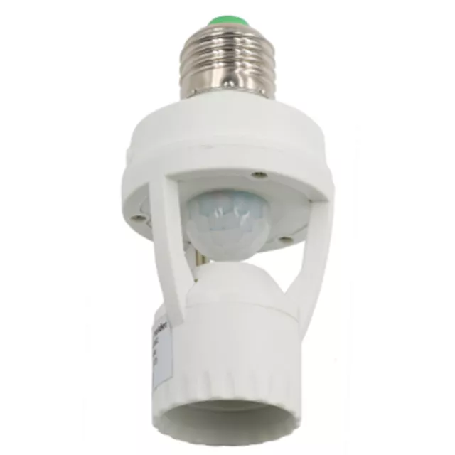 Socket E27 Converter 110-240V Lamp Base with PIR Motion Sensor Light Bulb Switch