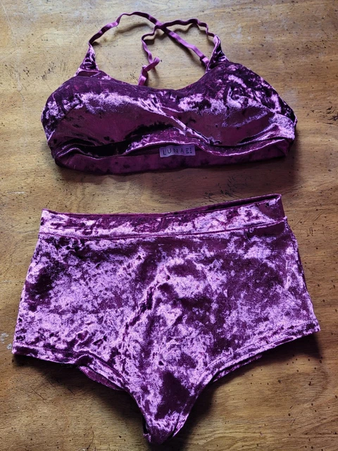 Lunalae Luna Polewear crushed velvet dancewear set