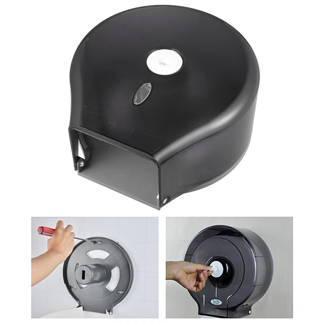 Dispensador de papel de trabajo soporte de baño metal inodoro rollo grande montado en pared