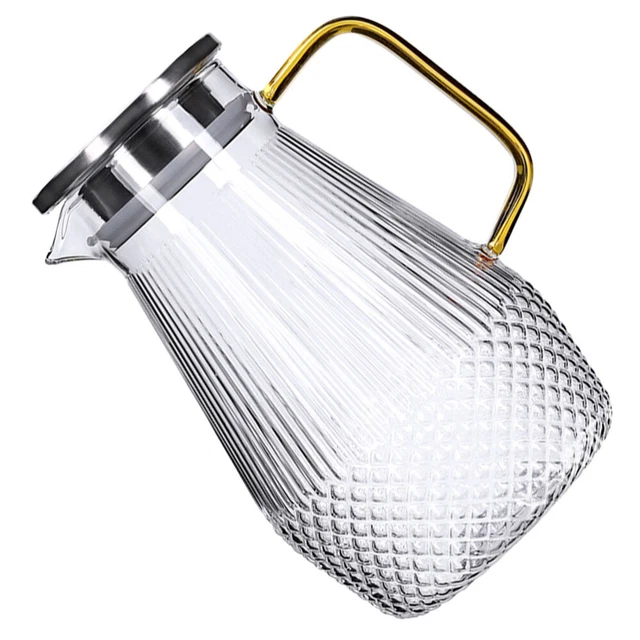 Jarra de agua fría de acero inoxidable de vidrio té jarra de filtro de agua refrigerador