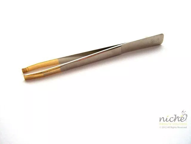 Crafted Or Droit Pointu Tweezers De Solingen, Allemagne - Bogof Offre