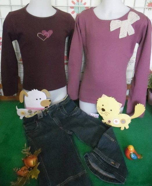 Lot De 9 Vêtements Pour Fille 10 Ans - Occasion En Très Bon état, Multicolore