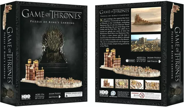 Puzzle Game Of Thrones 260 Teile - King´S Lande- 4D Cityscape - Neu