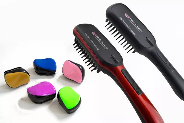 Hair Straightening Brush Electric Heated Ceramic Hair Straightening Comb