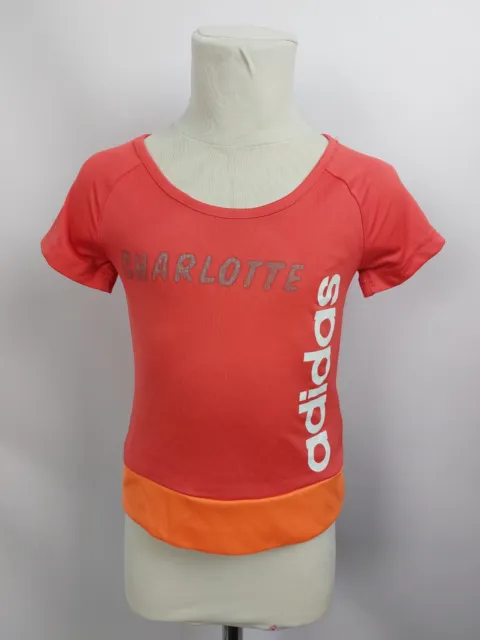 EK3032 Kinder Sport Shirt von adidas, rot/orange, Gr. 116