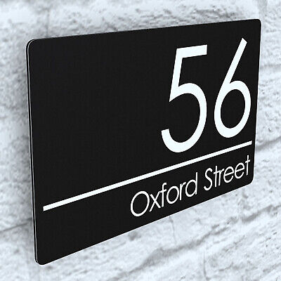Floating House Number Plaques Composite Aluminium Signs Door Plates Name Wall