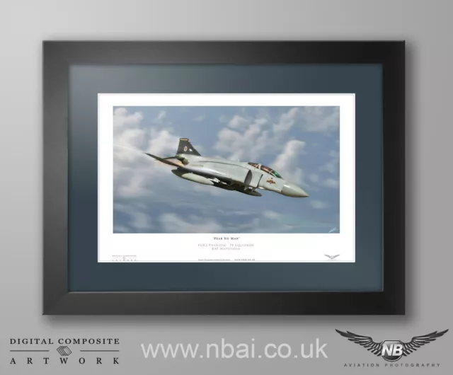 Framed McDonnell Douglas FGR2 Phantom 74 Squadron, Digital Art Print 2