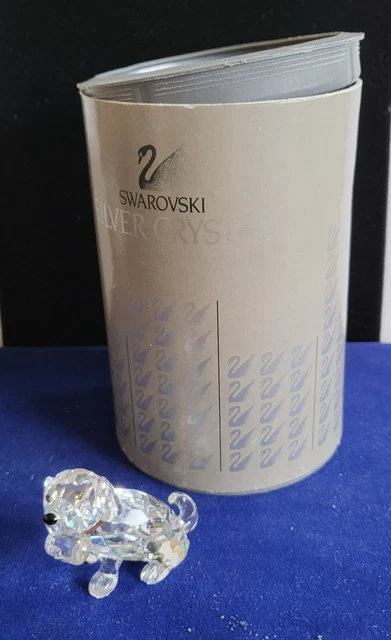 Swarovski Crystal Figurine, St Bernard Puppy, (201111) 1.5" MIB No COA