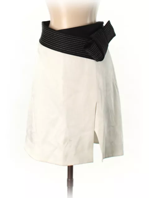 3.1 Phillip Lim "Judo Belted" White A-Line Skirt, Size 0, NWT!