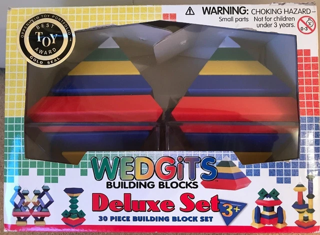 WEDGITS BUILDING BLOCKS Deluxe Set 30 Pieces for age
