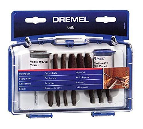 Juego de corte Dremel 688, kit de accesorios con 69 accesorios de corte más vendidos