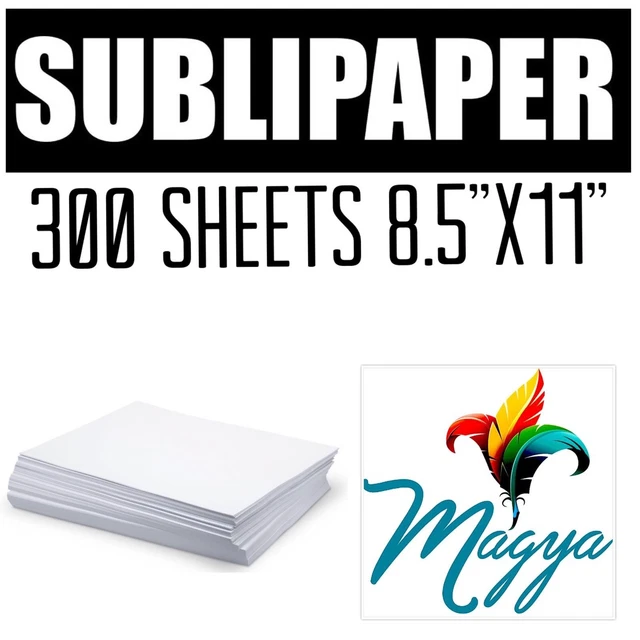 TRANSFER PAPER FOR Dye Sublimation inks 300 Sheets 8.5"x11" EUR 20,86