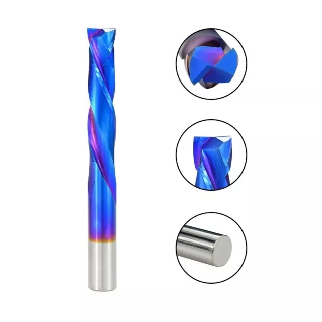 2 Flute Up Down Compression Router Bit Carbide CNC Cutter End Mill Woodwork