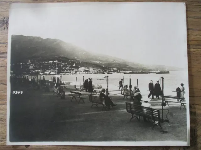 Großes Foto Ukraine um 1917 - wohl Odessa - Hafen - Schiffe - ca. 30x24 cm