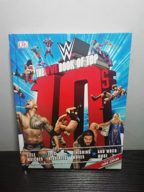 DK - WWE - Book of Top 10's - Hardback Book 2017 WWF AEW Wrestling TNA WCW