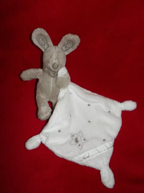 Doudou Peluche Mouchoir Simba Toys Lapin Brun Mouchoir Blanc Etoile