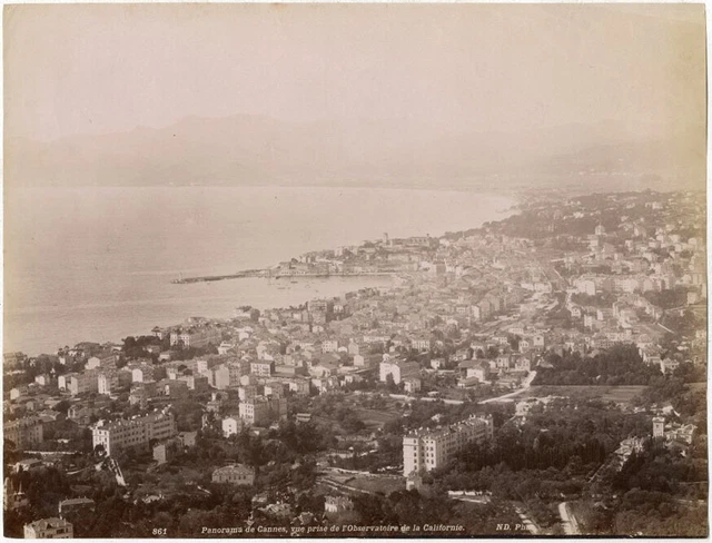 Photo Ancienne Albuminée - Panorama De Toulon 1880 - Format 5x22 Cm - Sépia - Signée - Original