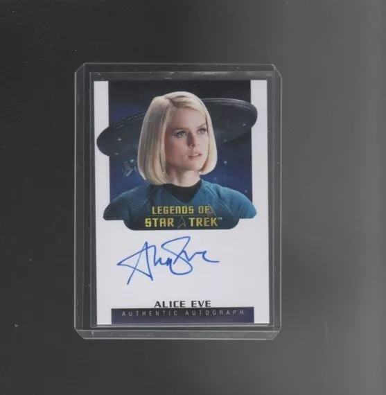 Women of Star Trek  Art & Images  Alice Eve autograph  card