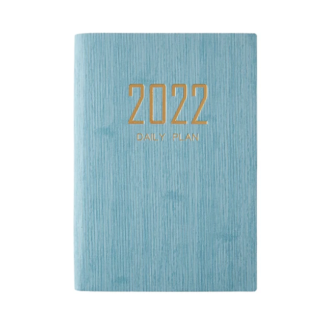 Plan-notizbuch Augenschutz Tragbar 2022 Weicher Einband Englische Seite