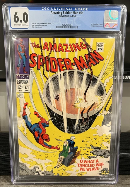 Amazing Spider-Man #61 | Cgc 6.0 | 1St Gwen Stacy Cvr Kingpin | Marvel Comics 🔑