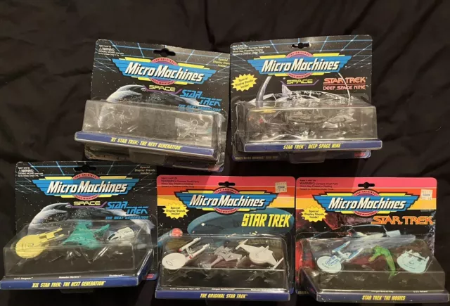 5 Star Trek Micro Machines Space Collection - read description
