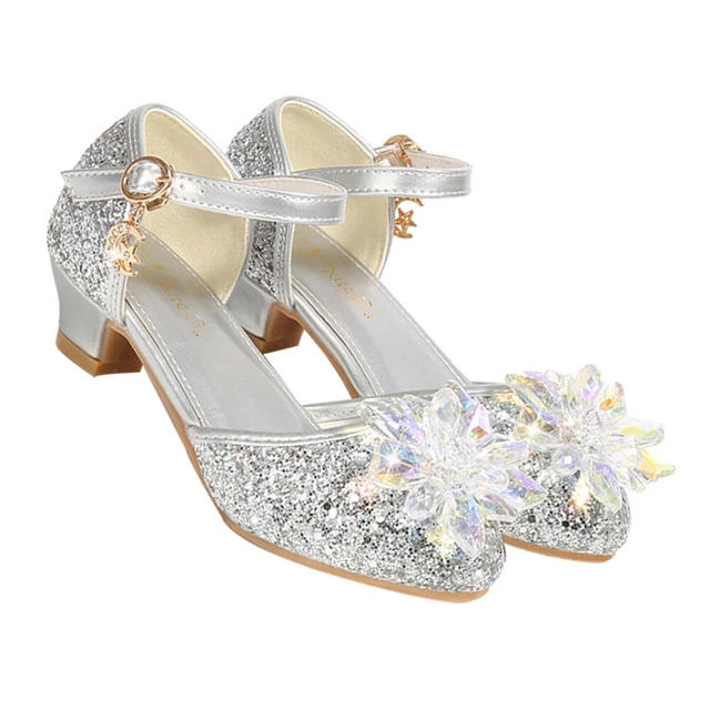 Scarpe prestazioni ragazze bambini tacchi alti Mary Princess fiore