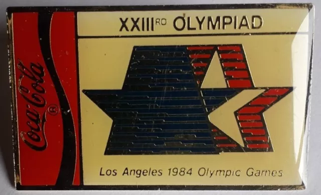 Pins Jeux Olympiques Los Angeles 1984 / Coca Cola (L. : 4 cm)