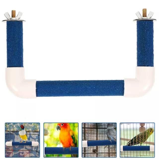 Bird Cage Stand Perch for U-shaped Parrot Toys Striped Bass