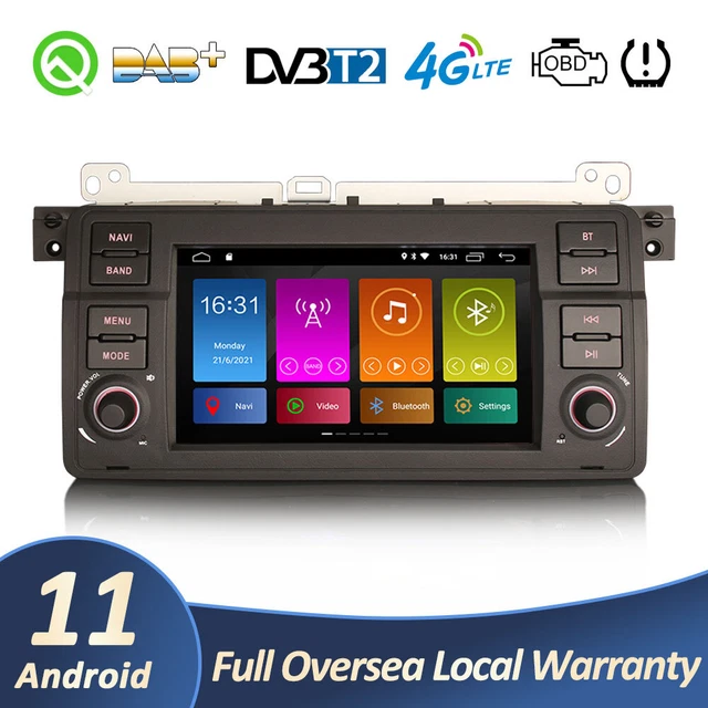 CARPLAY 32GB DAB+ Android 11 Autoradio BMW 3er E46 M3 320 Rover 75 MG