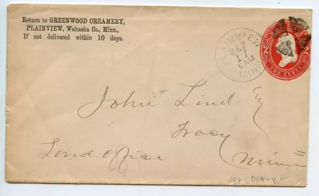 Lettre Enveloppe Sans Courrier Entier Postal Etats Unis 1904
