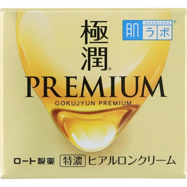 Crema hidratante hialurónica premium Rohto Hadalabo Gokujyun 50 g Japón