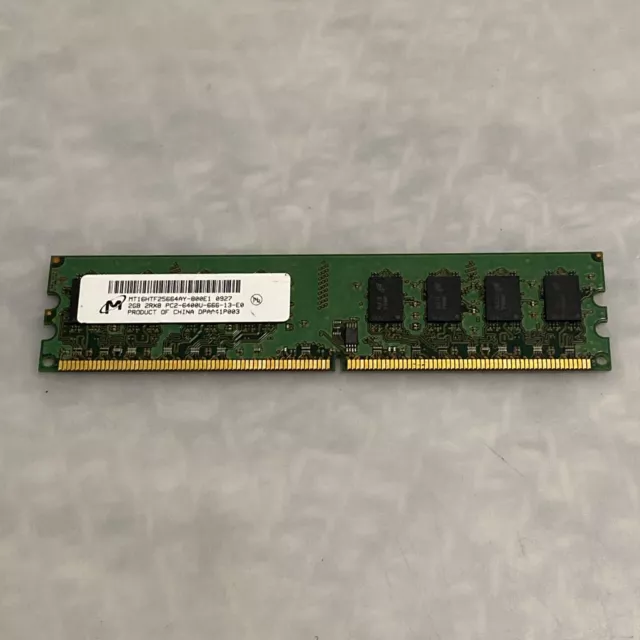 4GB 2x2GB PC2-6400 MICRON MT16HTF25664AY-800E1 DDR2-800 Desktop Ram Memory Kit