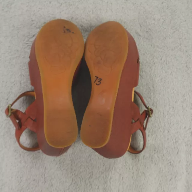 Kork Ease Sandals Womens 7 Brown Leather Adelphi Strappy Wedge Platform 2