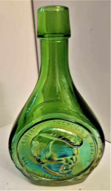 Senator (NY) Robert F. Kennedy Wheaton green glass bottle 9" x 4 1/2" x 2" 19 oz