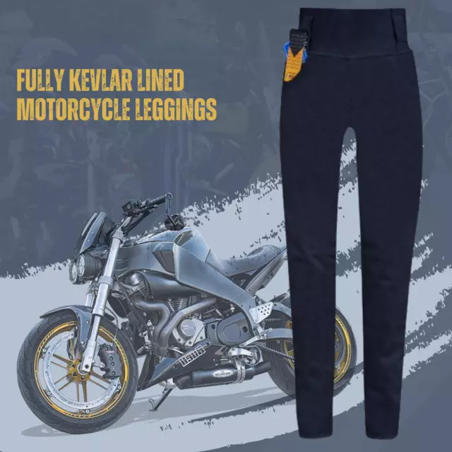 Women Motorcycle  Legging Jean Lined with Kevlar® CE Armor Motorbike