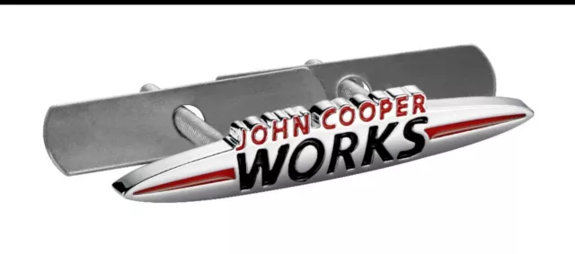 MINI JCW John Cooper Works emblème insigne logo calandre 135mm clubman S one
